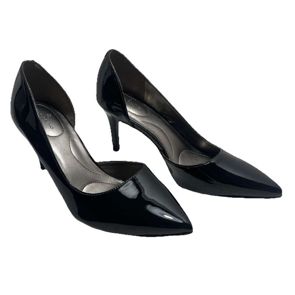 Bandolino Women's Black Patent Leather Pump Heels Formal Dress Heels, Sz 7M EUC - Picture 3 of 8
